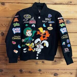 NASCAR Clint Bowyer #33 Small Twill Jacket Cocoa Puffs Trix, Lucky Charms